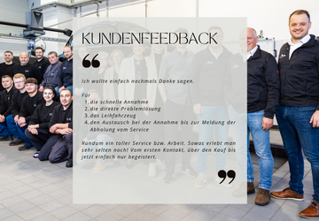 Kundenfeedback, das uns besonders freut